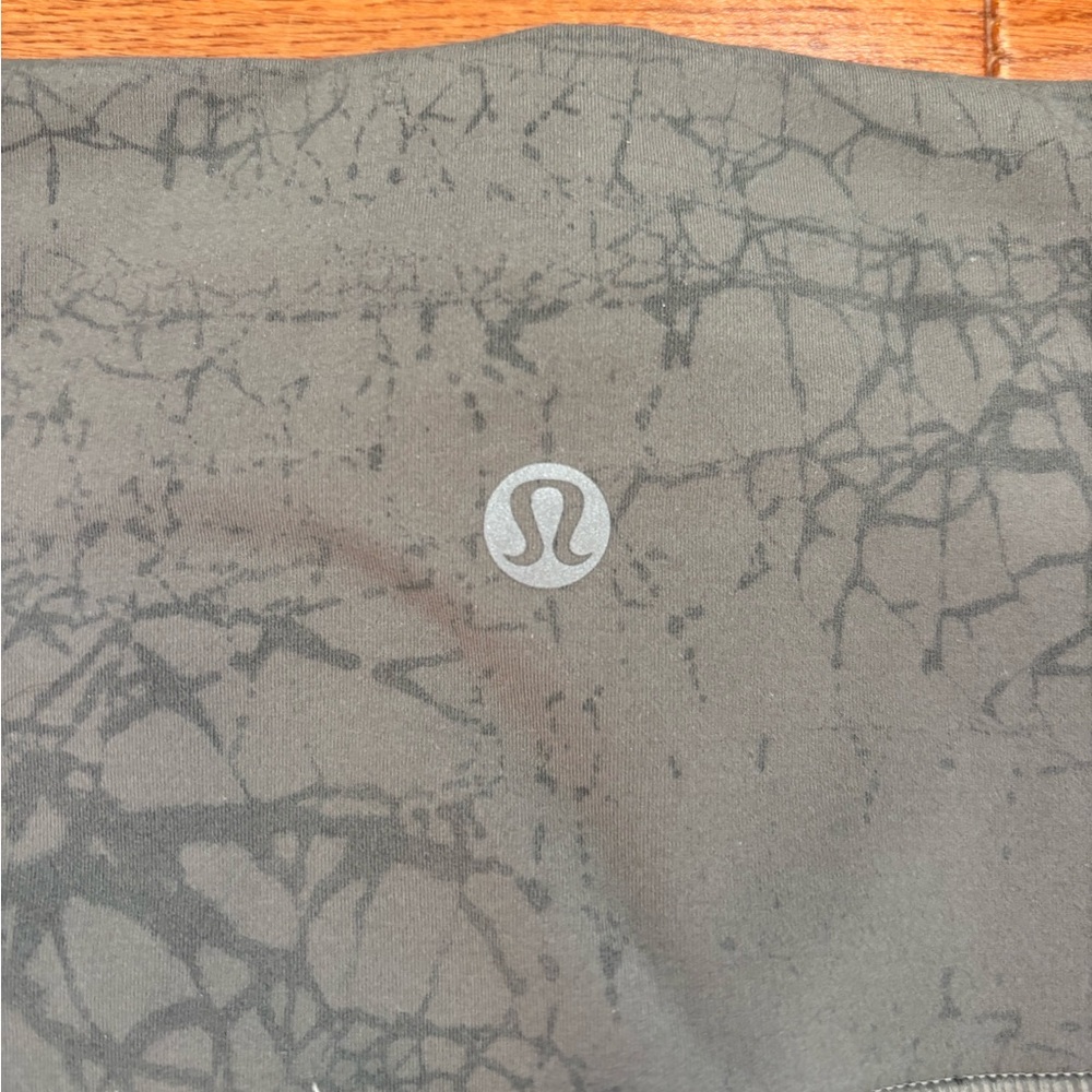 Grey With Marbled Pattern Lululemon Leggings. Siz… - image 3